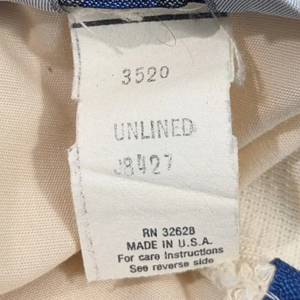 Vintage Swingster Indiana Bell Safety Award Bomber Jacket Cream Blue Unisex L